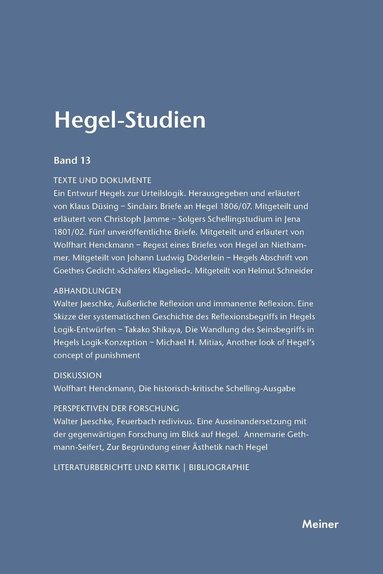 Otto Pöggeler, Friedhelm Nicolin - Hegel-Studien / Hegel-Studien, Häftad
