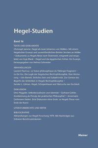 bokomslag Hegel-Studien / Hegel-Studien Band 16 (1981)