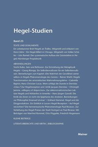 bokomslag Hegel-Studien / Hegel-Studien Band 23 (1988)