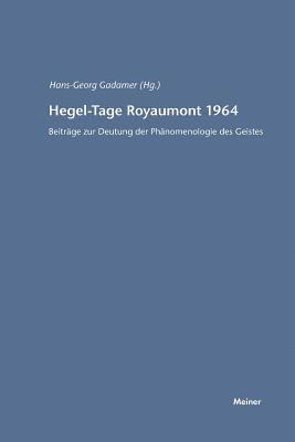 bokomslag Hegel-Tage Royaumont 1964