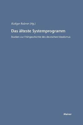 Rüdiger Bubner - älteste Systemprogramm, Häftad