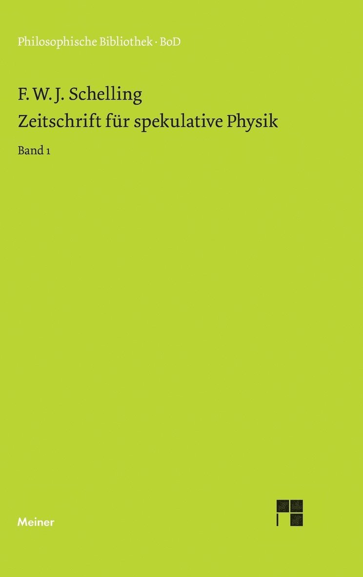 Zeitschrift fr spekulative Physik 1