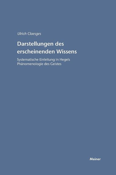 bokomslag Darstellungen des erscheinenden Wissens