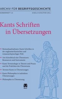 bokomslag Kants Schriften in bersetzungen