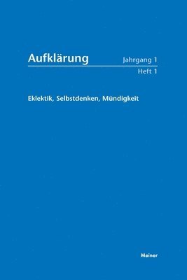 Norbert Hinske - Eklektik, Selbstdenken, Mündigkeit, Häftad