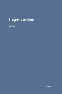 Hegel-Studien Band 38 1