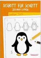 Tessloff Verlag - Schritt für Schritt Zeichnen lernen. Lustige Tiere, Inbunden