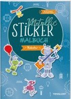 Metallic-Sticker Malbuch. Roboter 1