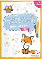 Zeichnen für Kindergartenkinder. Schritt für Schritt. Tiere 1