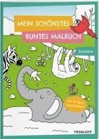 bokomslag Mein schönstes buntes Malbuch. Zootiere