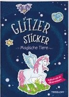 bokomslag Glitzer-Sticker Malbuch. Magische Tiere