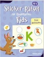 Sticker-Rätsel für Kindergarten-Kids. Erste Buchstaben 1