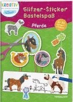 bokomslag Glitzer-Sticker Bastelspaß. Pferde