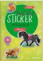 bokomslag Metallic-Sticker Malbuch. Pferde
