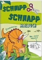 Schnipp Schnapp Malbuch. Dinosaurier. Was steckt dahinter? 1