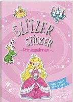 bokomslag Glitzer Sticker Malbuch. Prinzessinnen