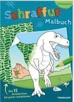 bokomslag Schraffur-Malbuch. Dinosaurier