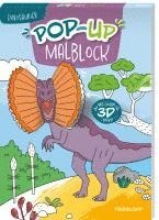Pop-up Malblock. Dinosaurier