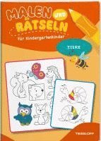 bokomslag Malen und Rätseln für Kindergartenkinder. Tiere