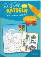 Malen und Rätseln für Kindergartenkinder. Fahrzeuge 1