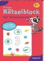 bokomslag Dicker Rätselblock für Vorschulkids. Erste Zahlen, Farben, Formen