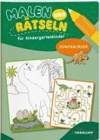 bokomslag Malen und Rätseln für Kindergartenkinder. Dinosaurier