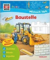 bokomslag WAS IST WAS Junior Mitmach-Heft Baustelle