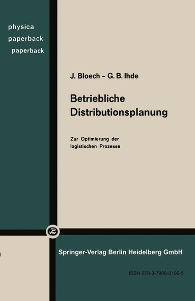 bokomslag Betriebliche Distributionsplanung