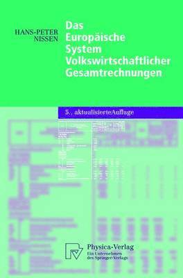 bokomslag Das Europische System Volkswirtschaftlicher Gesamtrechnungen