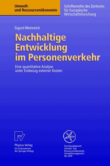 Sigurd Weinreich - Nachhaltige Entwicklung im Personenverkehr, Häftad