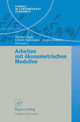 bokomslag Arbeiten mit konometrischen Modellen