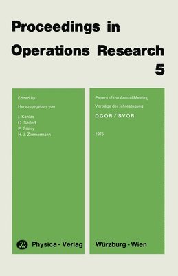 Proceedings in Operations Research 5 1