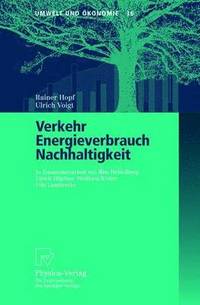 bokomslag Verkehr, Energieverbrauch, Nachhaltigkeit