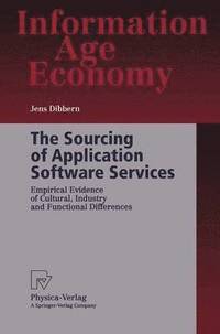bokomslag The Sourcing of Application Software Services