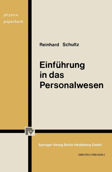R. Schultz - Einführung in das Personalwesen, Häftad