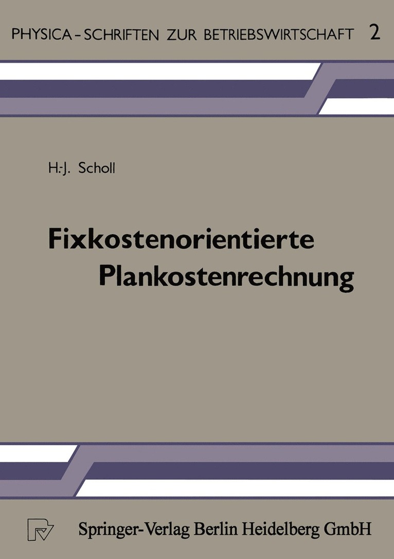 Fixkostenorientierte Plankostenrechnung 1