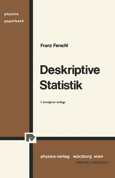 Franz Ferschl - Deskriptive Statistik, Häftad