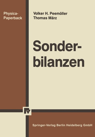 Volker Peemöller, Thomas März - Sonderbilanzen, Häftad