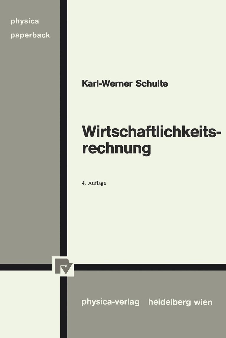 Wirtschaftlichkeitsrechnung 1