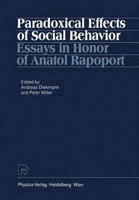 bokomslag Paradoxical Effects of Social Behavior