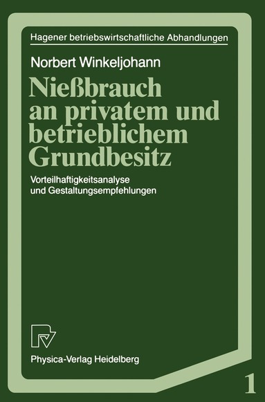 bokomslag Nießbrauch an privatem und betrieblichem Grundbesitz