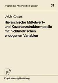 bokomslag Hierarchische Mittelwert- und Kovarianzstrukturmodelle mit nichtmetrischen endogenen Variablen