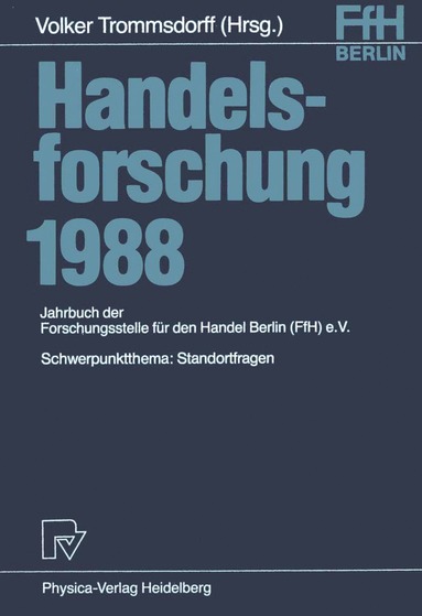 bokomslag Handelsforschung 1988