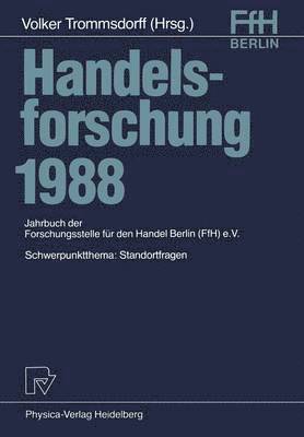 Volker Trommsdorff - Handelsforschung 1988, Häftad