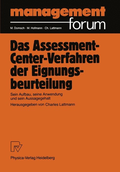 bokomslag Das Assessment-Center-Verfahren der Eignungsbeurteilung