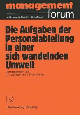 bokomslag Die Aufgabe der Personalabteilung in einer sich wandelnden Umwelt