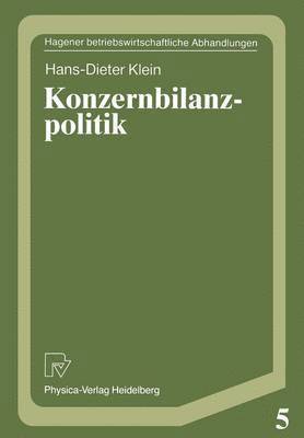 bokomslag Konzernbilanzpolitik