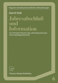 bokomslag Jahresabschluß und Information