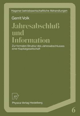 Jahresabschlu und Information 1