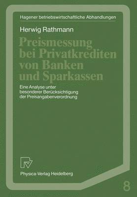 Preismessung bei Privatkrediten von Banken und Sparkassen 1